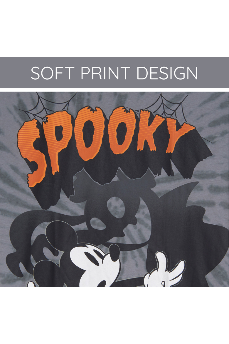 Mickey Mouse Short Sleeve T-Shirt, Alternate, color, Mickey Ghost Grey