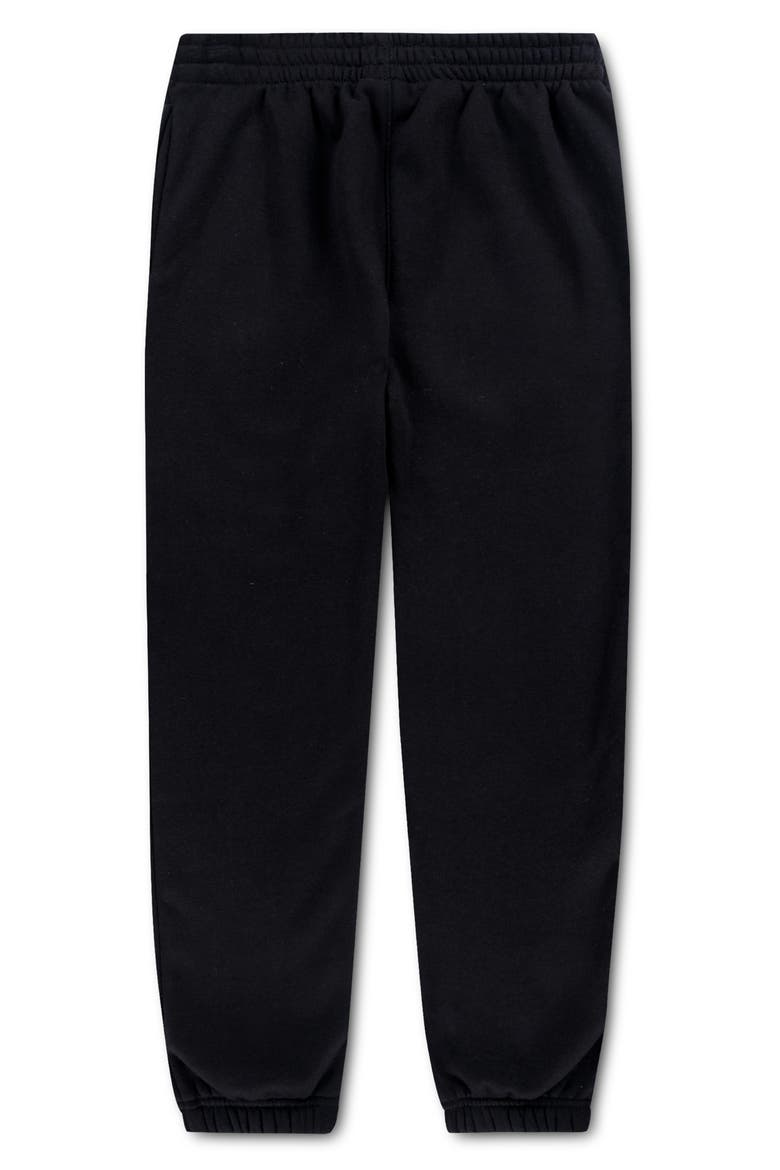 Kids' Vertical Logo Fleece Joggers, Alternate, color, BLACK
