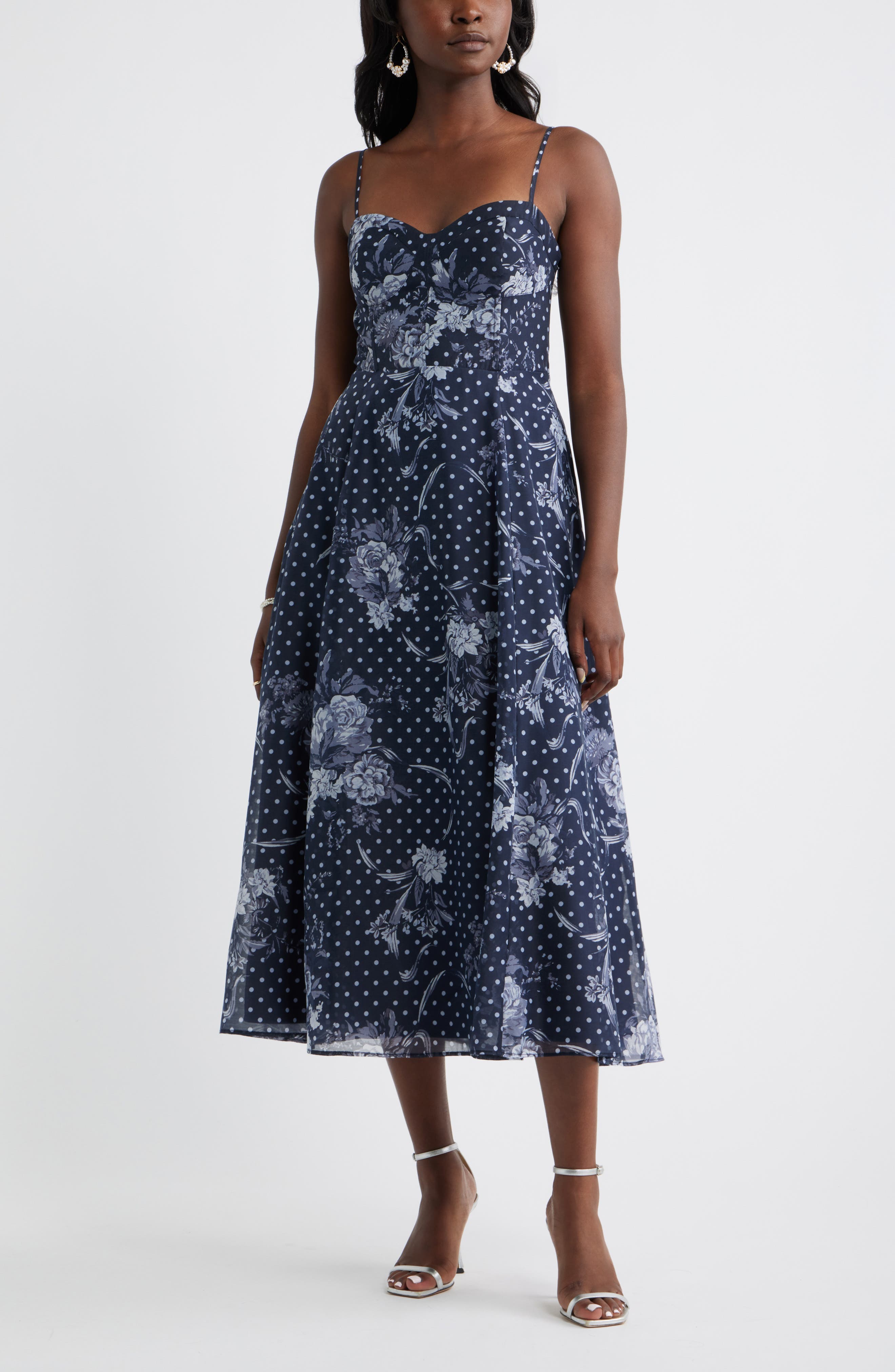 selected NAVY- BLUE ANTOINETTE DOT