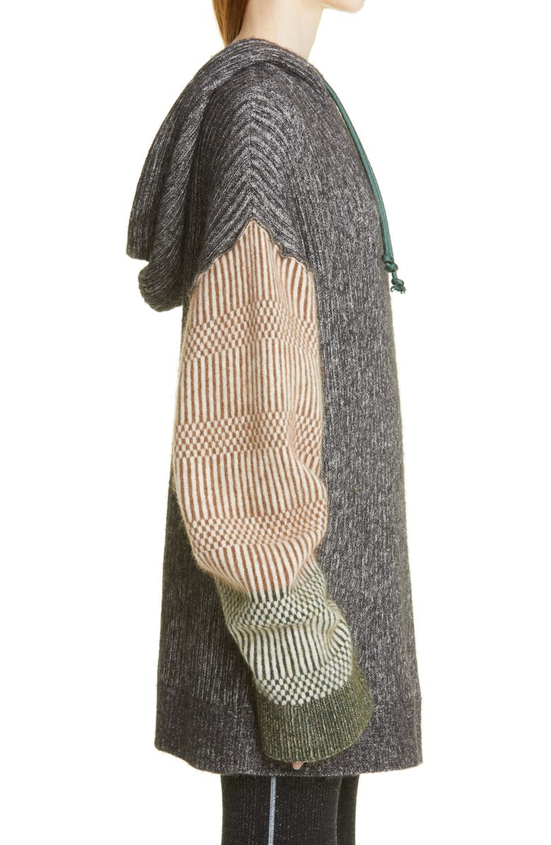 Acne Studios Gruis Oversize Knit Wool Blend Hoodie, Alternate, color, 
