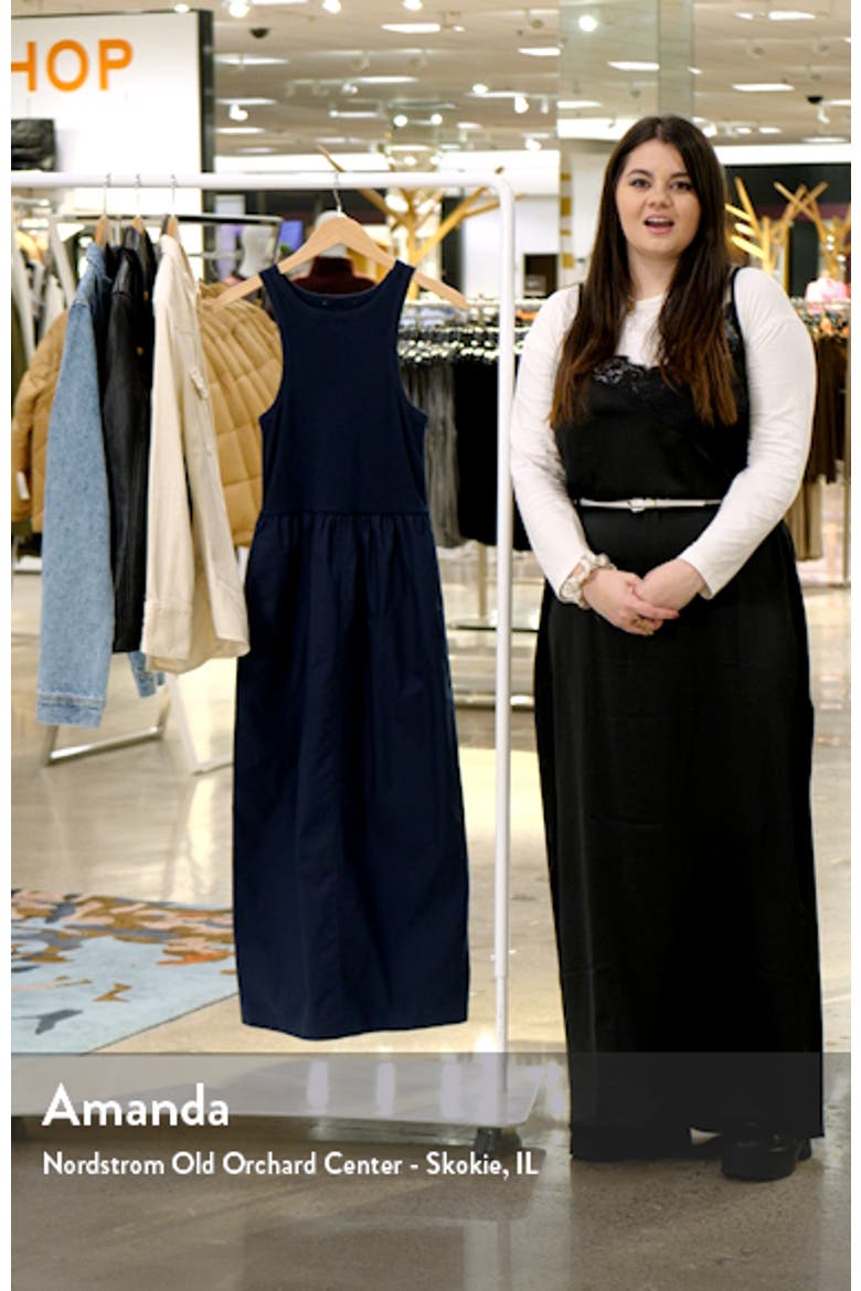 Mixed Media Sleeveless Midi Dress video