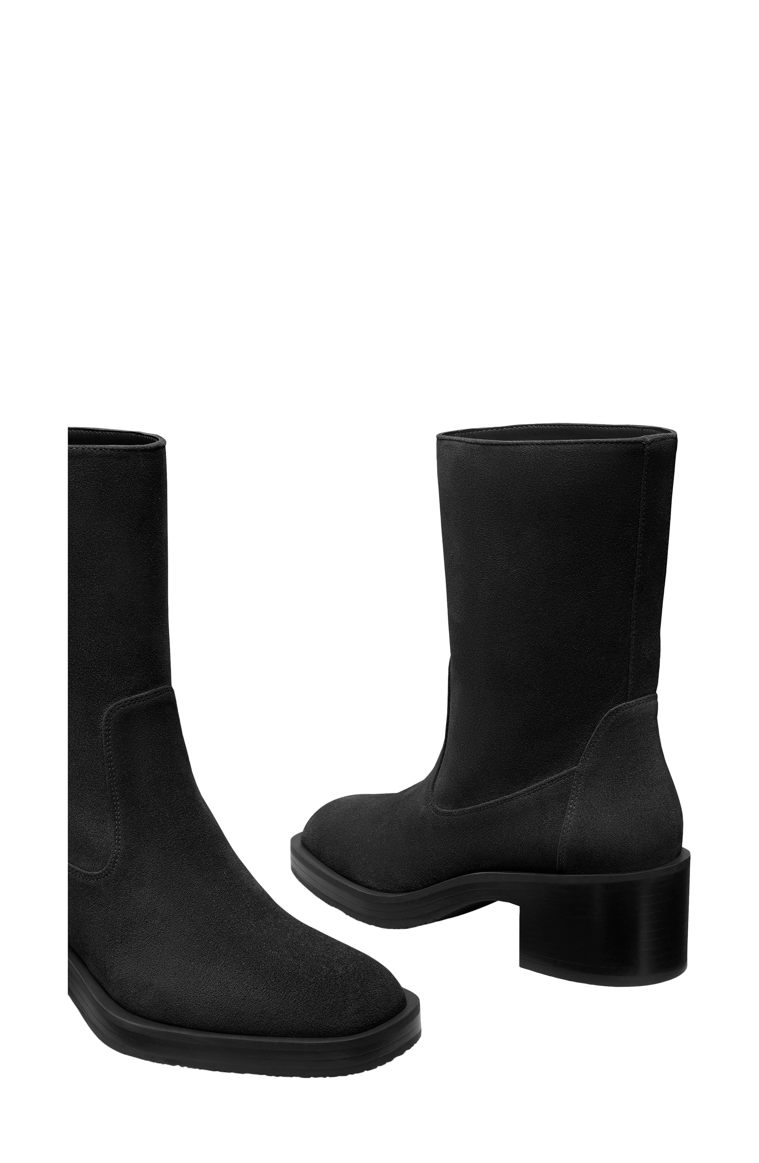 Stuart Weitzman Kaia Bootie, Alternate, color, Black