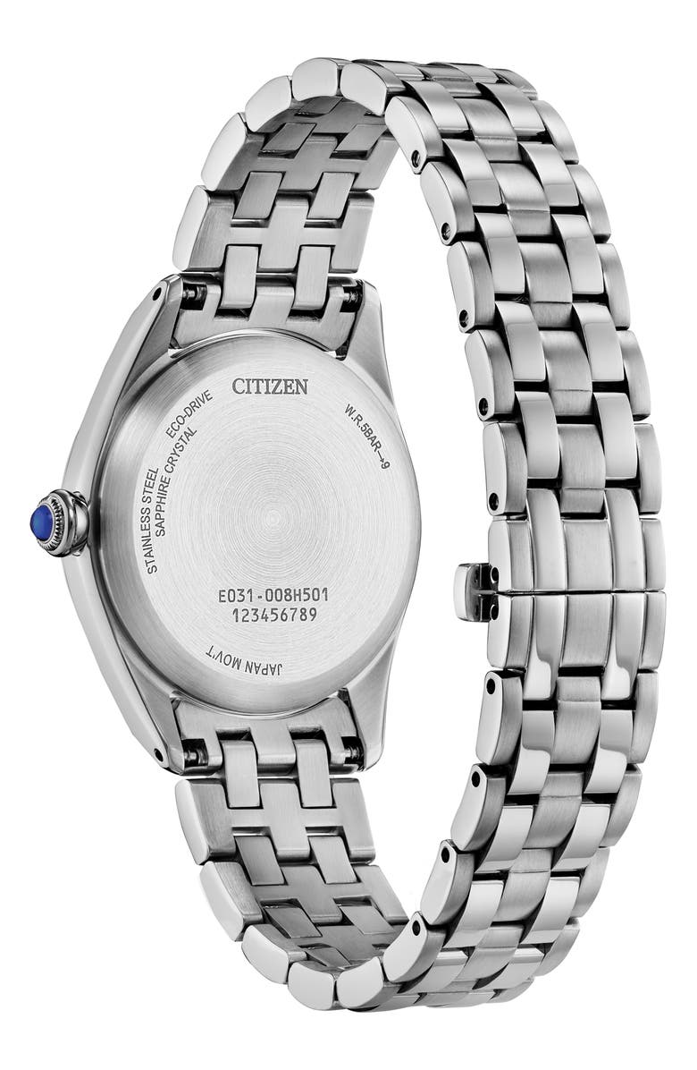 Citizen Classic Mother-of-Pearl Bracelet Watch, 33mm, Alternate, color, Silver-Tone
