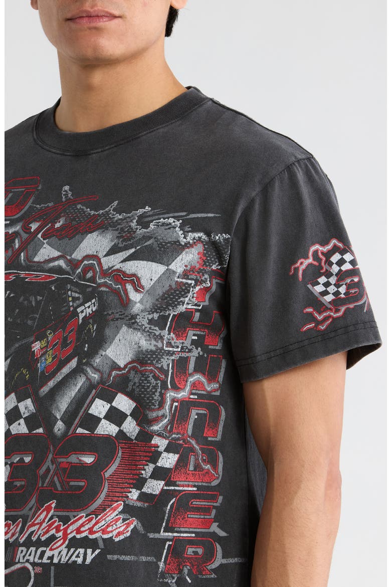Pro Tour Vintage Cotton Graphic T-Shirt, Alternate, color, BLACK