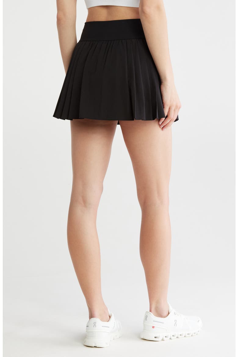 Tiebreak Pleated Skort, Alternate, color, BLACK