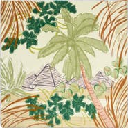Lost Pattern Little Dix Bay Large Silk Scarf