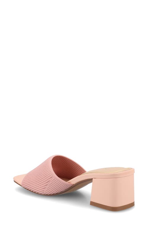 Journee Collection Shilin Slide Sandal In Pink