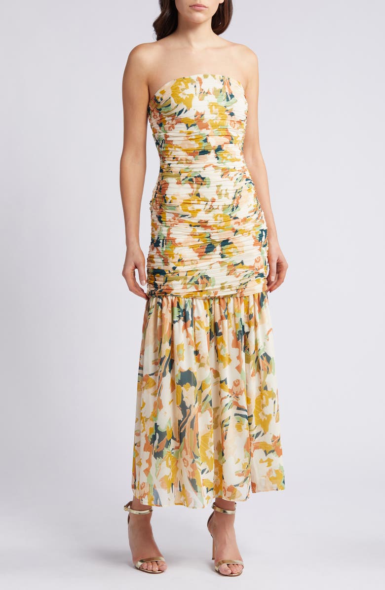 Chelsea28 Removable Strap Ruched Dress, Alternate, color, 