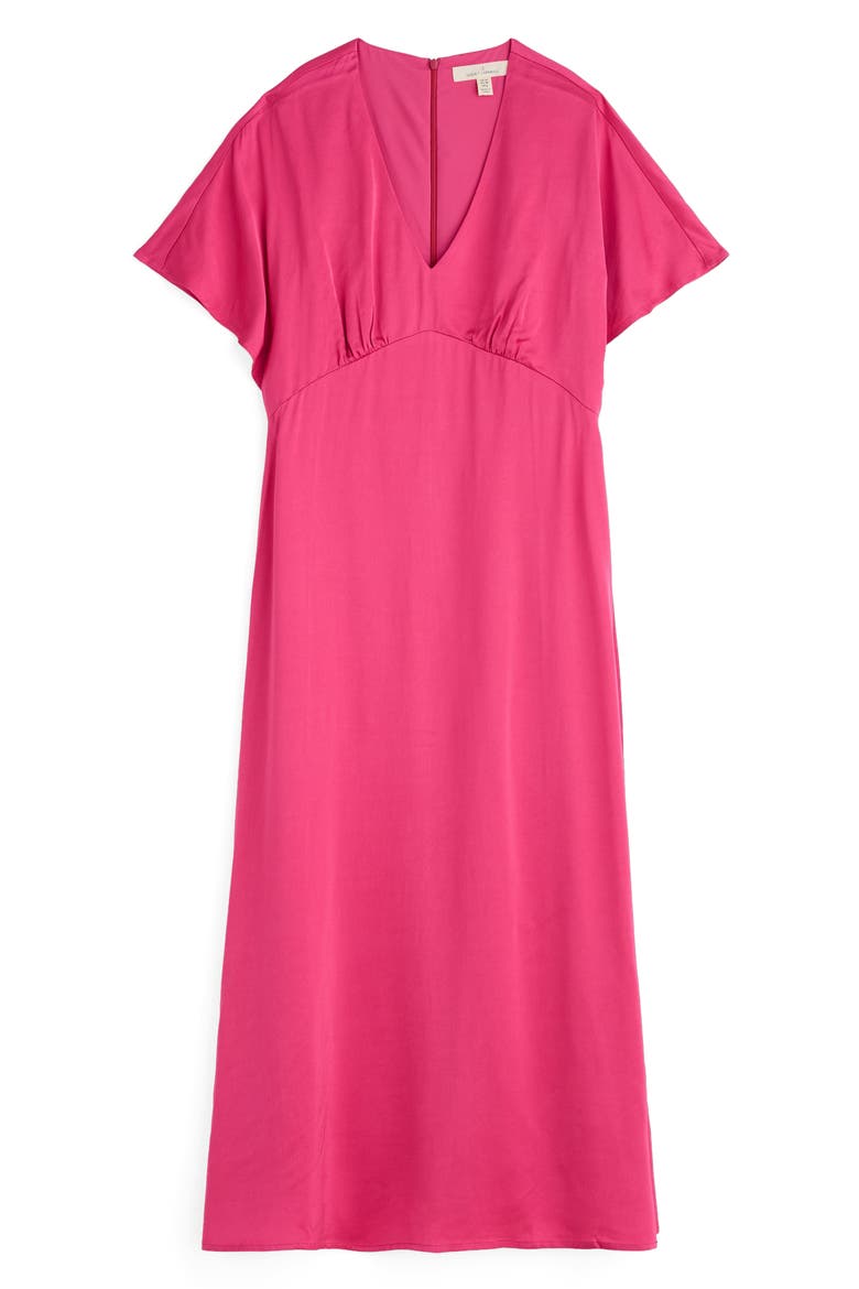 Evenglow Dolman Sleeve Satin Dress, Alternate, color, TULIP