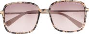Ted Baker 57mm Gradient Square Sunglasses