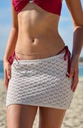 PacSun Phoebe Open Stitch Cover-Up Miniskirt