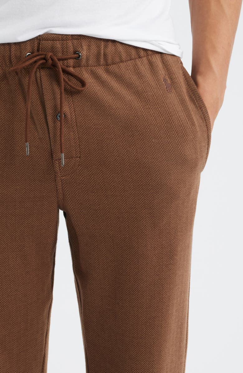 Polo Ralph Lauren Herringbone Twill Pajama Pants, Alternate, color, Branch Brown