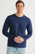 Lands' End Super-T Long Sleeve T-Shirt with Pocket