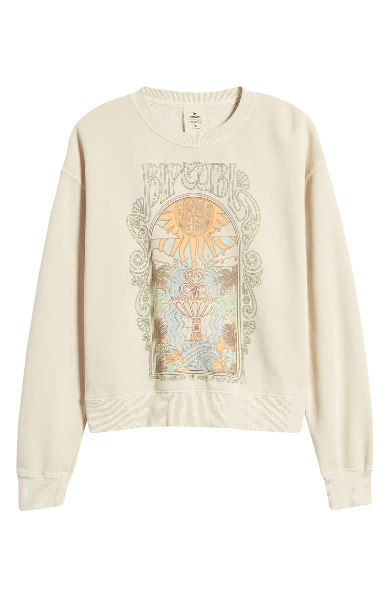 Rip Curl Alchemy Logo Graphic Sweatshirt, Alternate, color, Natural