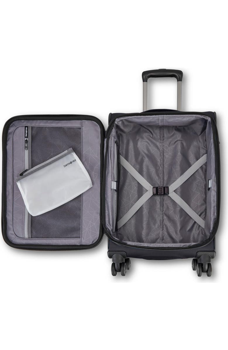 Samsonite Ascella 4 Softside Expandable 20" Carry On Spinner, Alternate, color, Black