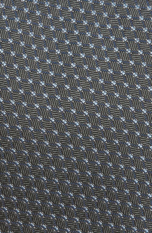 David Donahue Neat Silk Tie In Black
