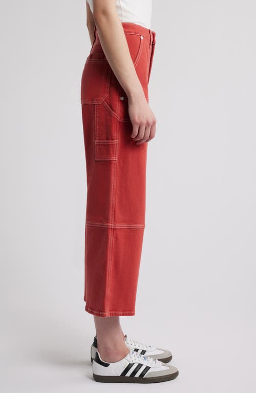 Rails Silverado Ankle Wide Leg Carpenter Jeans In Terracotta