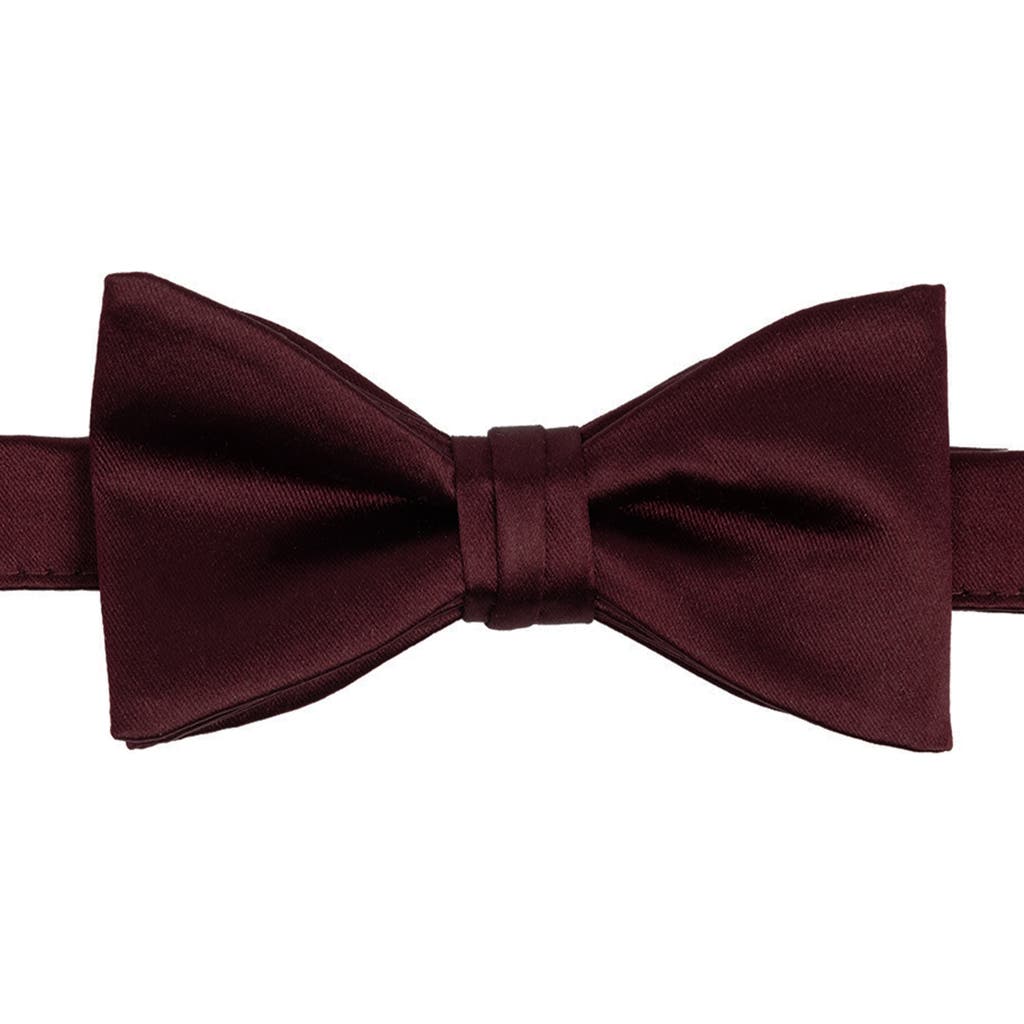 Brooklyn Brigade Solid Satin Pre-tied Bow Tie