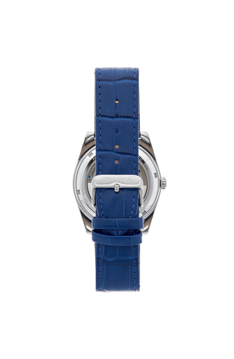 Heritor Automatic Daxton Skeleton Watch, Alternate, color, Blue