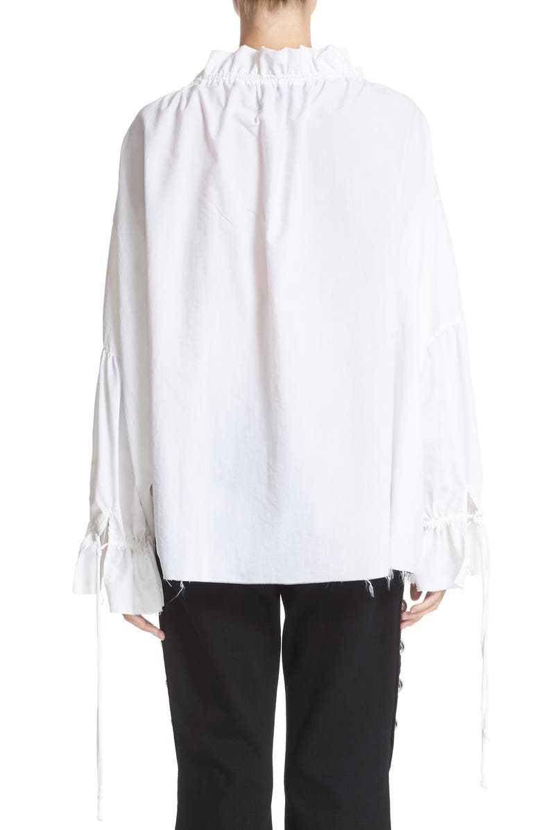 Marques’Almeida Marques'Almeida Gathered Pirate Top, Alternate, color, 