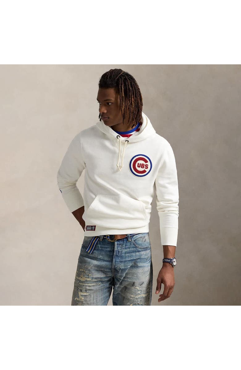 Polo Ralph Lauren White Cubs Fleece Hoodie, Main, color, 