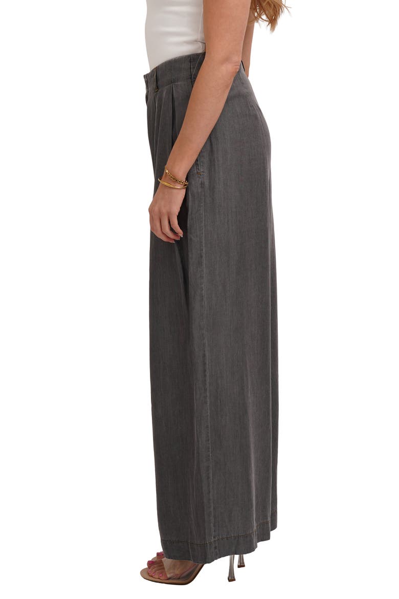 Pleated Wide Leg Tencel Lyocell Pants, Alternate, color, MEDIUM GREY