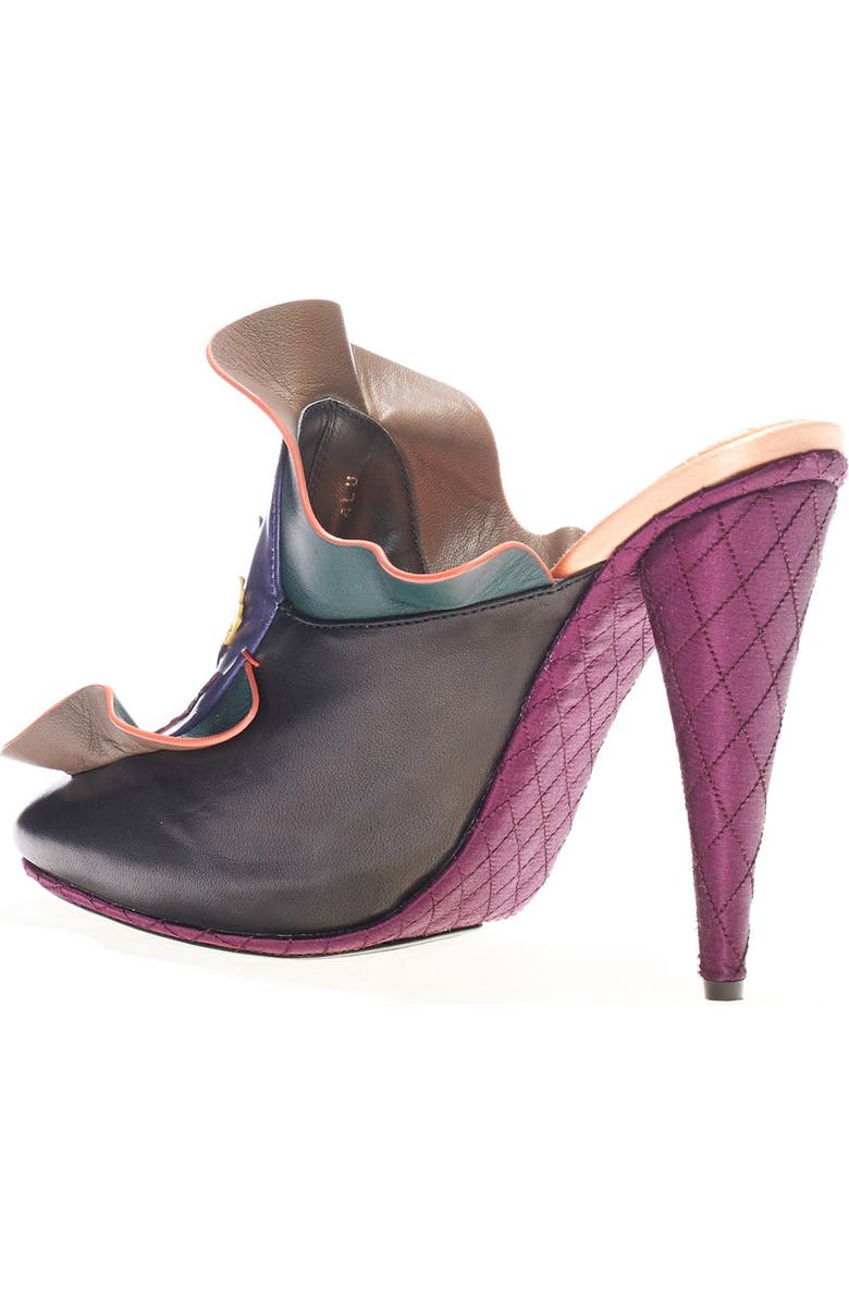 Fendi 'Embroidered Waves' Mule, Alternate, color,