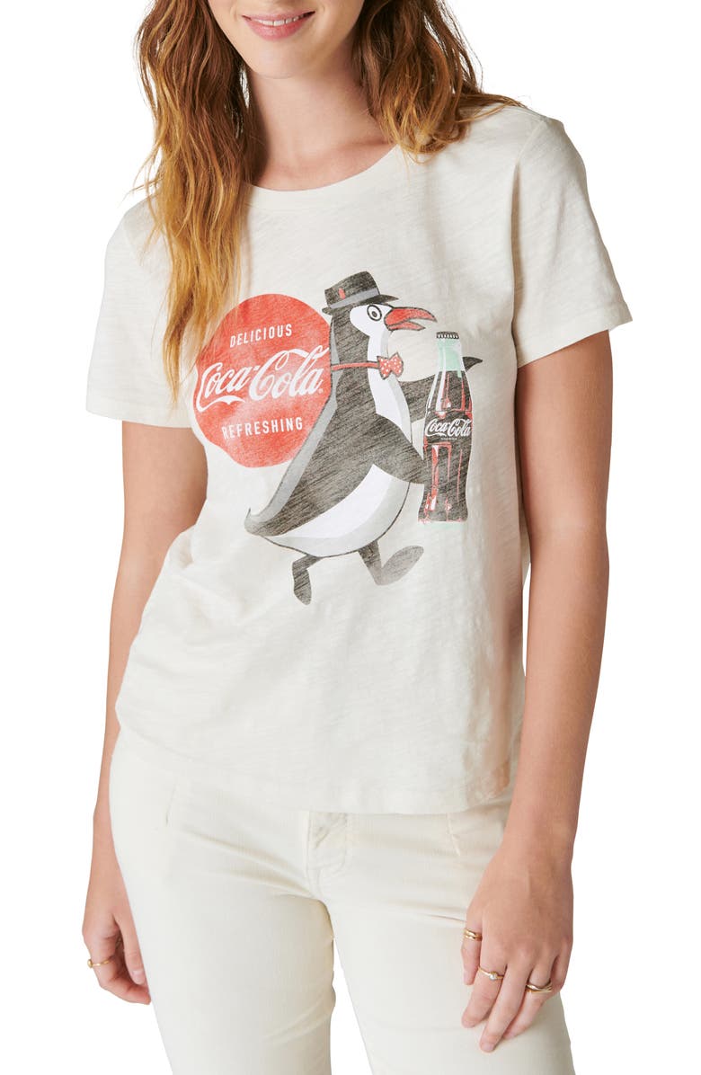 Lucky Brand Coca-Cola<sup>®</sup> Penguin Graphic T-Shirt, Main, color,