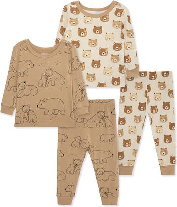 Brown Bear 2-Pack Stretch Viscose Pajama Set