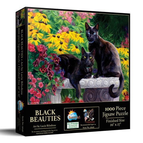 Black Beauties 1000 piece Jigsaw Puzzle for Adults