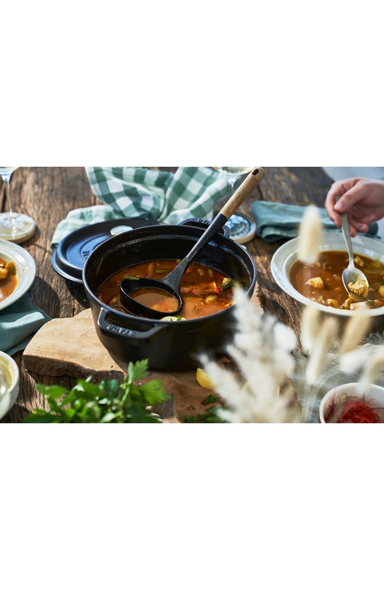 Staub 4-Quart Enameled Cast Iron Dutch Oven, Alternate, color, Matte Black