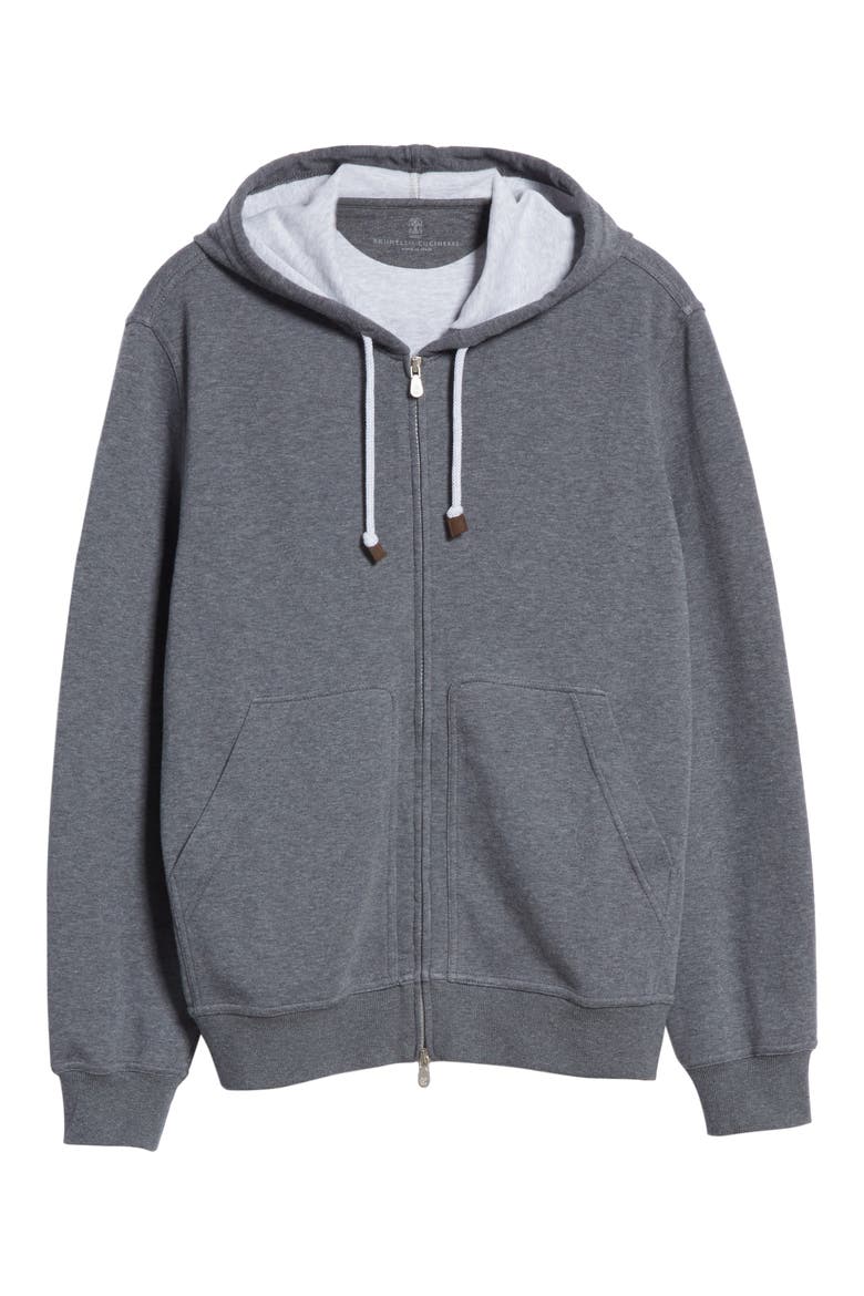 Leisure Hooded Cotton Blend Sweatshirt, Alternate, color, GREY