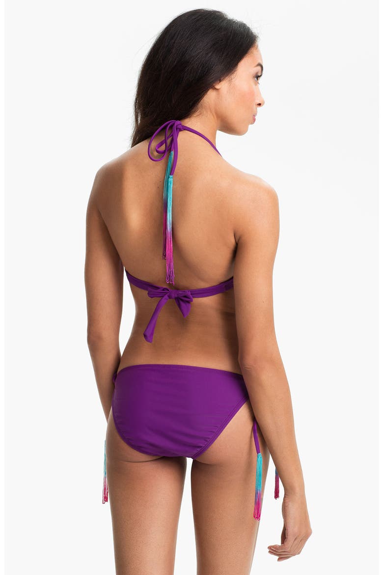 Fringed Bikini Top, Alternate, color, AMETHYST