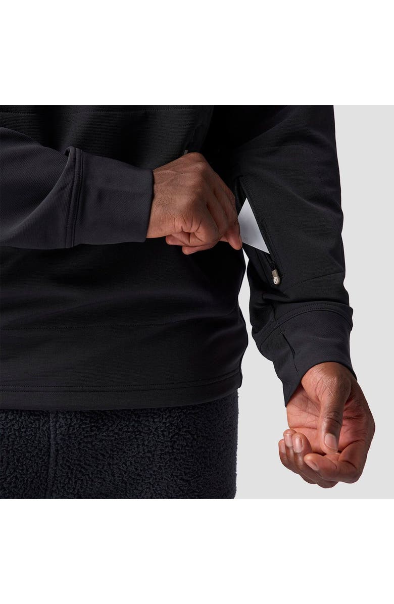 Backcountry Destination Softshell Fleece Hoodie - Men's, Alternate, color, Black