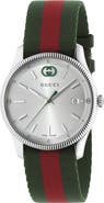 Gucci G-Timeless Nylon Strap Watch, 38mm