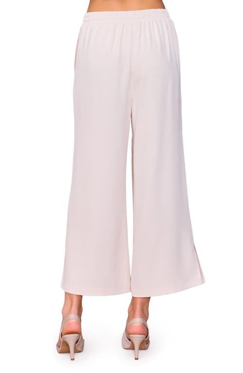 Melloday Crepe Drawstring Pants In Brown