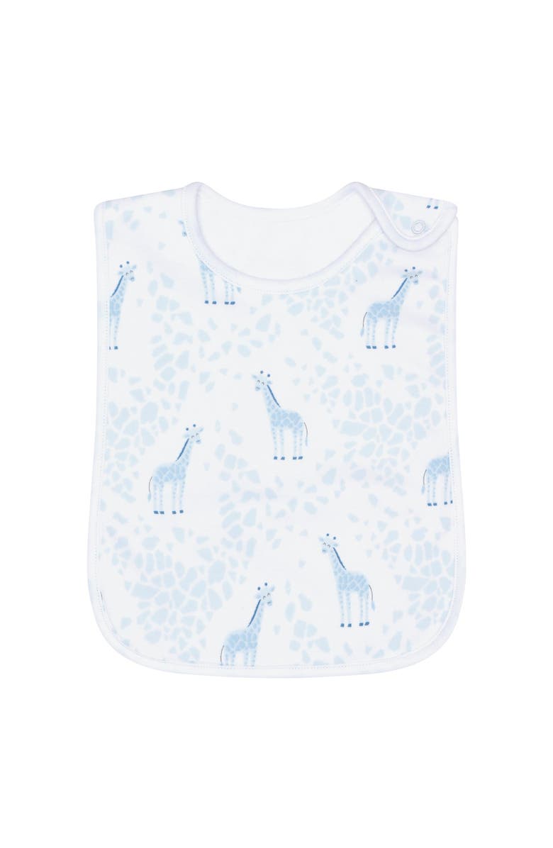 Nellapima Blue Giraffe Print Feeding Bib - Baby, Main, color, Blue