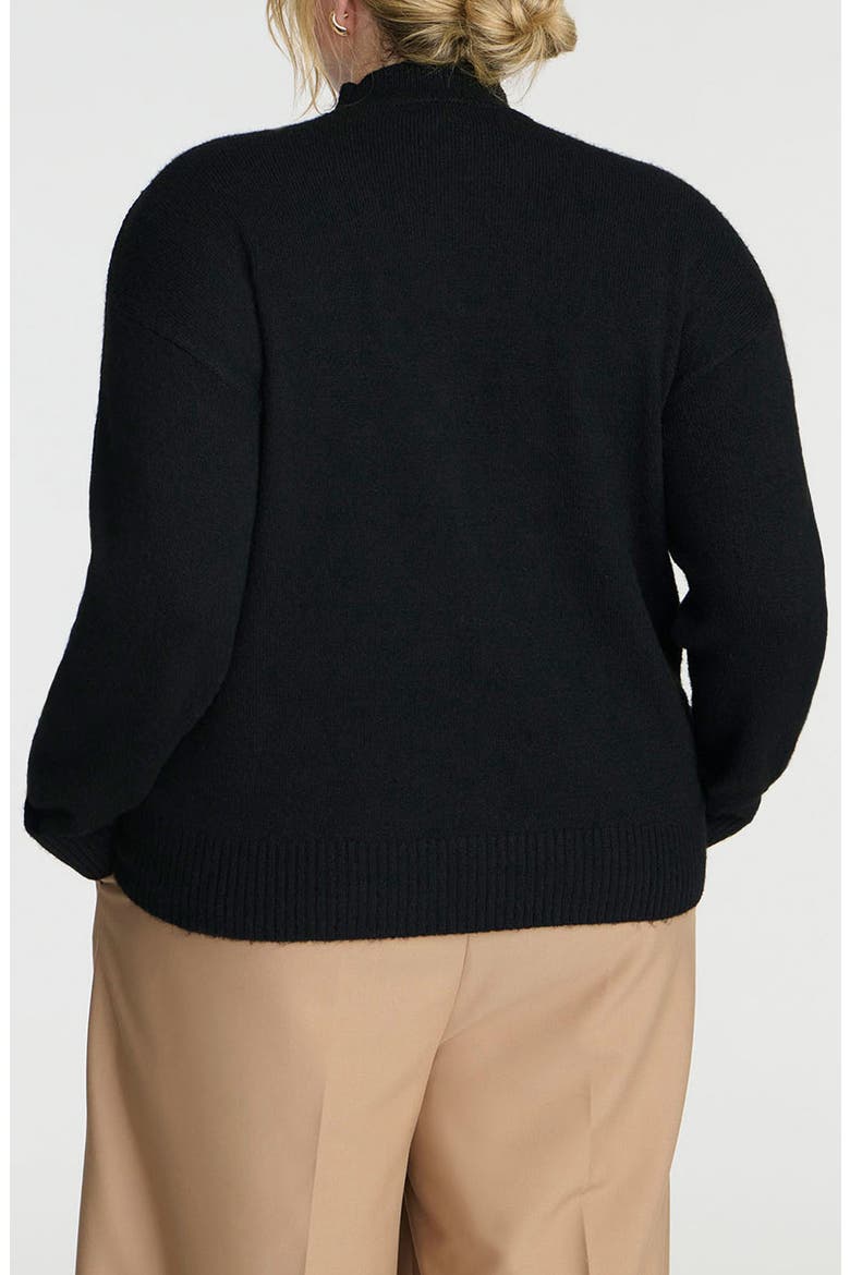 Mock Neck Sweater, Alternate, color, BLACK ONYX