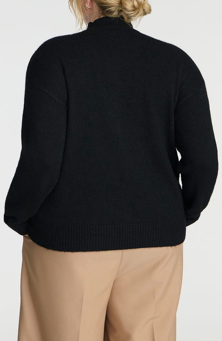 ELOQUII Mock Neck Sweater, Alternate, color, 