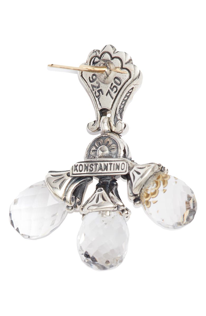 Konstantino Pythia Triple Crystal Drop Earrings, Alternate, color, 