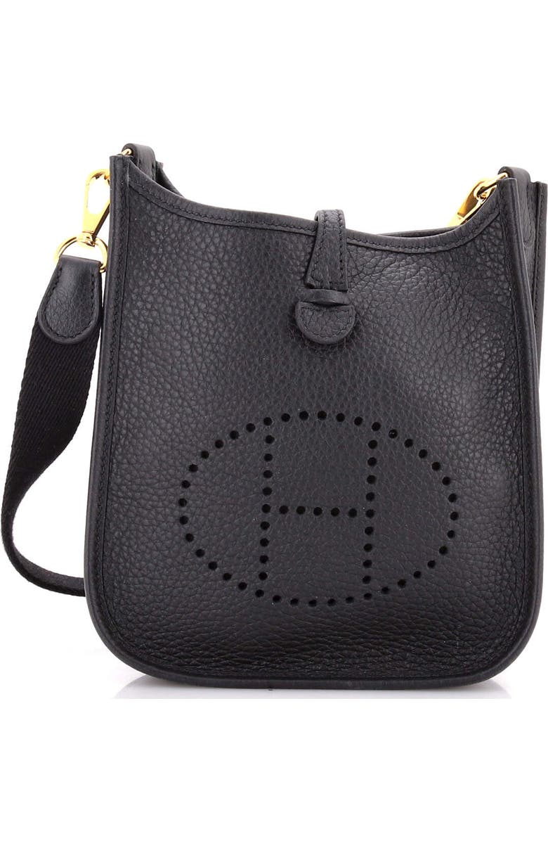 Pre-Owned Hermes Evelyne Bag Gen III Clemence TPM, Main, color, Noir