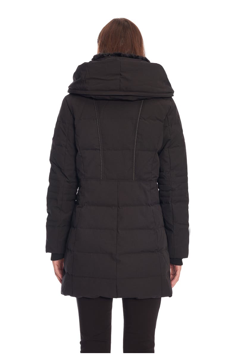 Alpine North KOOTNEY - Vegan Down Mid-Length Parka Coat, Alternate, color, Black
