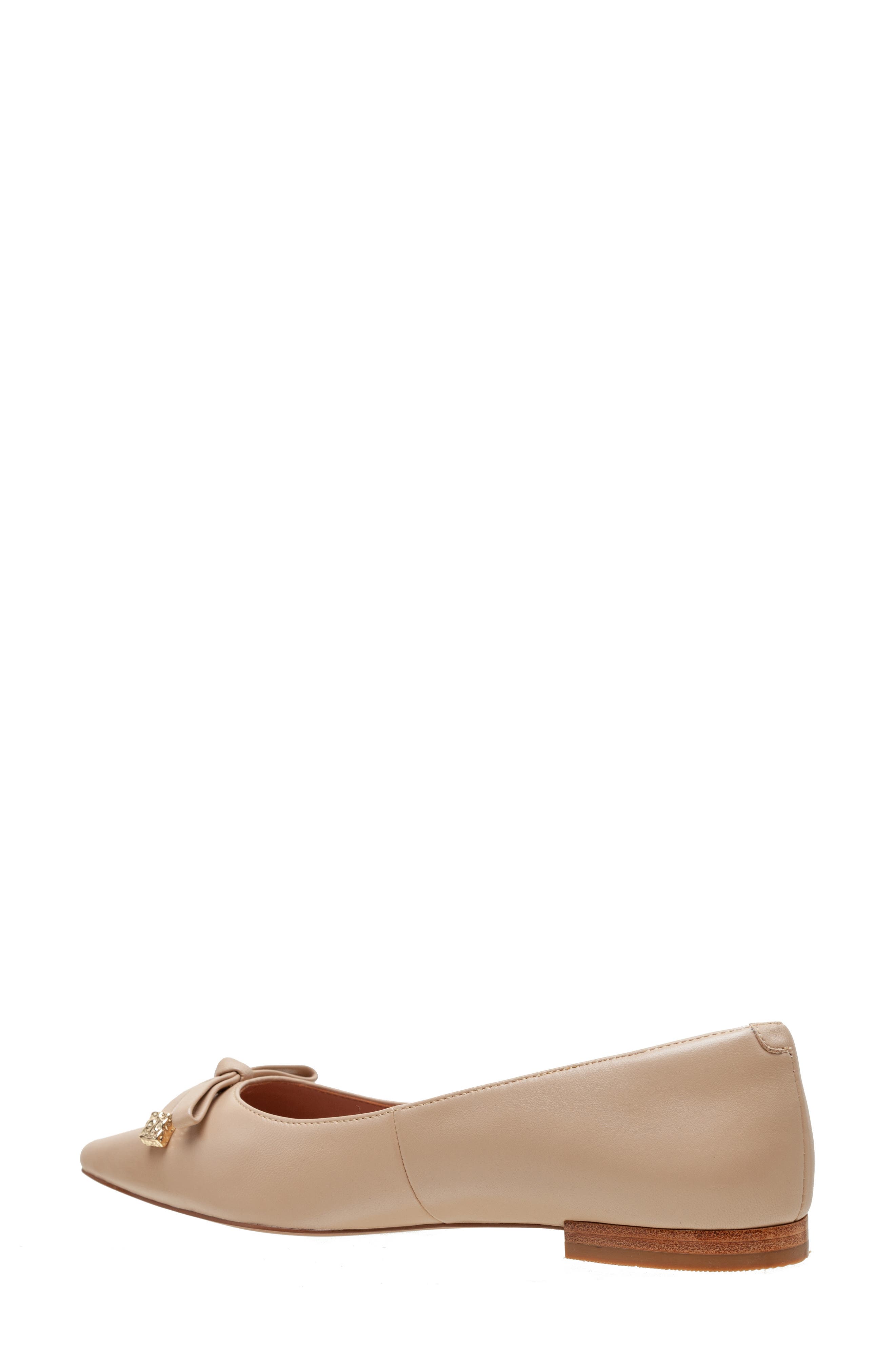 Linea Paolo Nicolis Pointed Toe Flat, Alternate, color, Blush Pink
