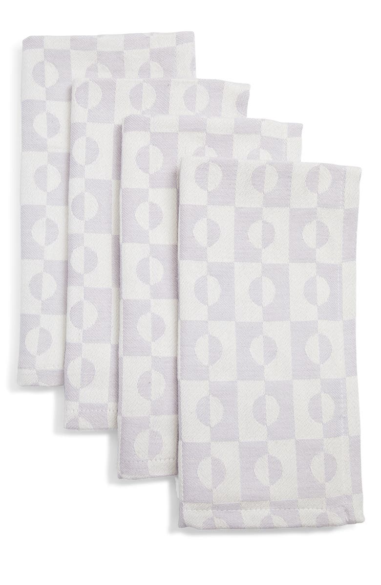 Dusen Dusen Moon Set of 4 Cotton Napkins, Main, color, 