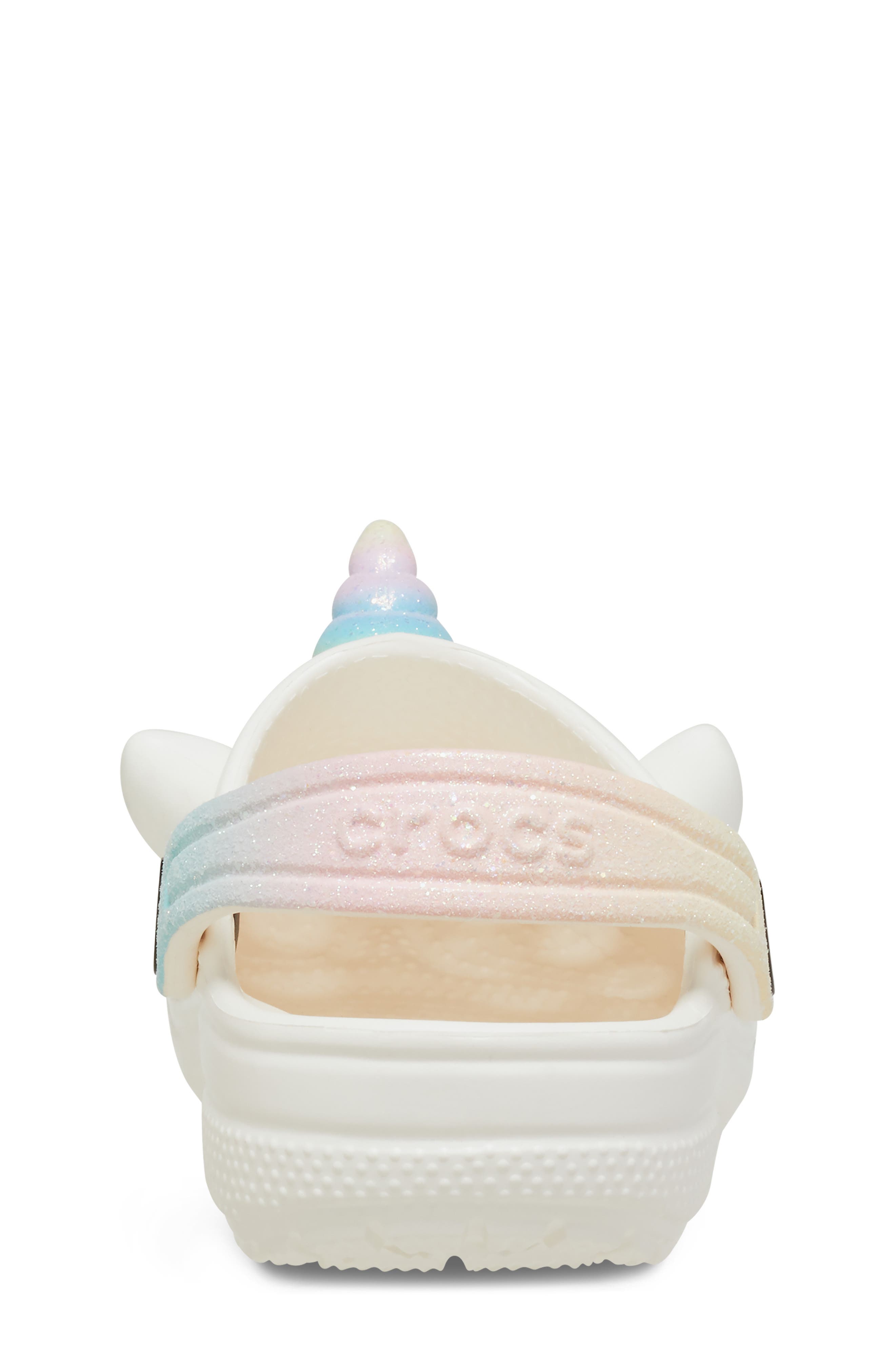 CROCS Classic I Am Rainbow Unicorn Water Friendly Slingback Clog, Alternate, color, 