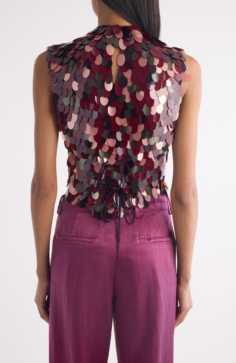 Dries Van Noten Carmasa Check Crystal Embellished Top, Alternate, color, 