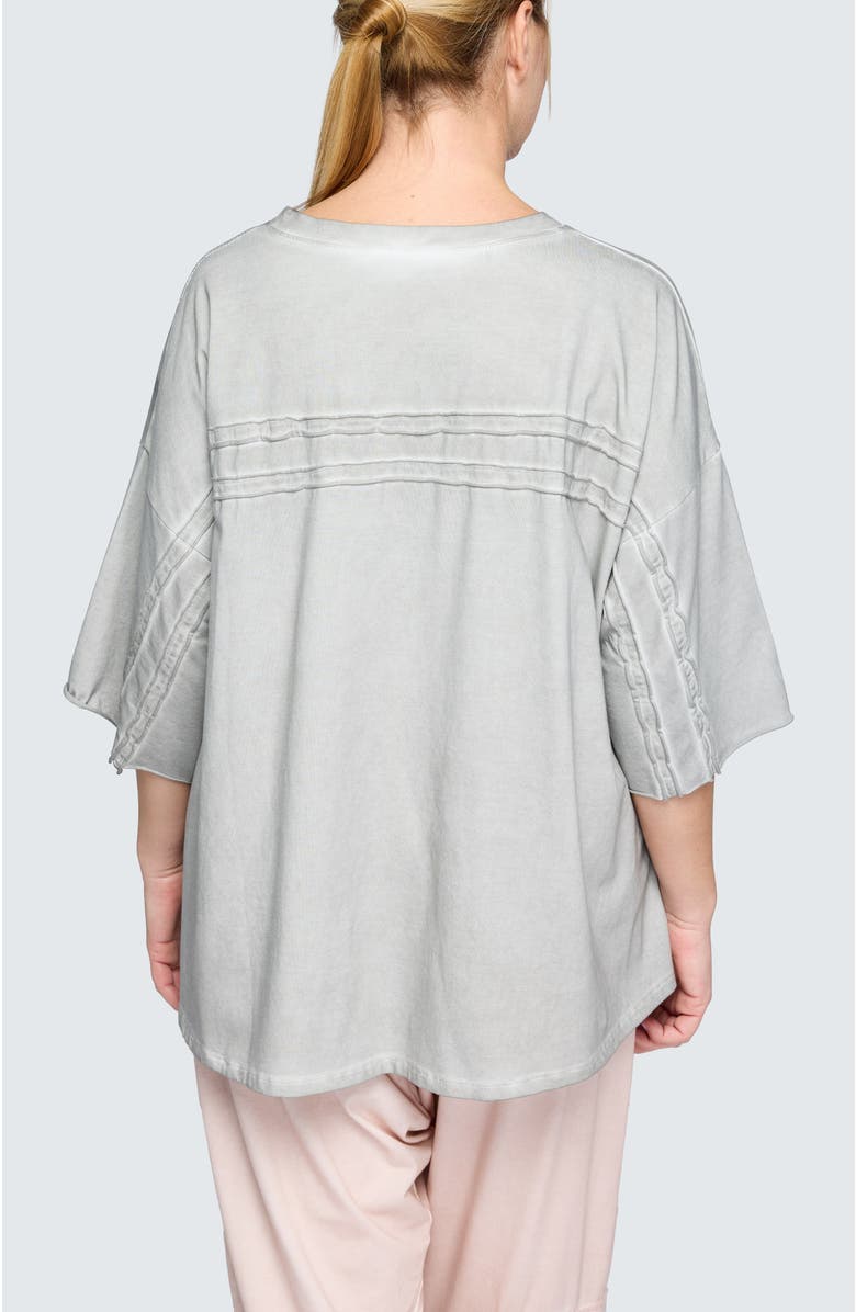 LUUKAA Thalia Garment-Dyed Top, Alternate, color, Ash Grey