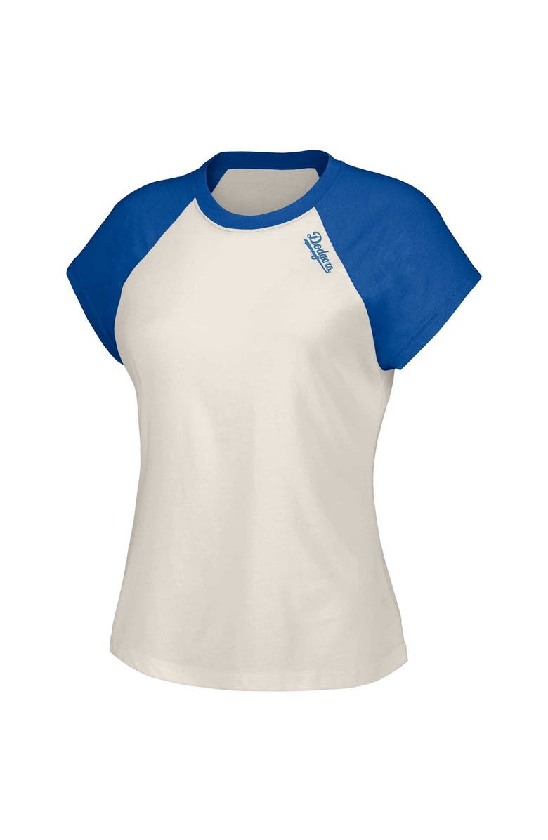 LUSSO Women's Lusso  White Los Angeles Dodgers Nikki Raglan T-Shirt, Alternate, color, 