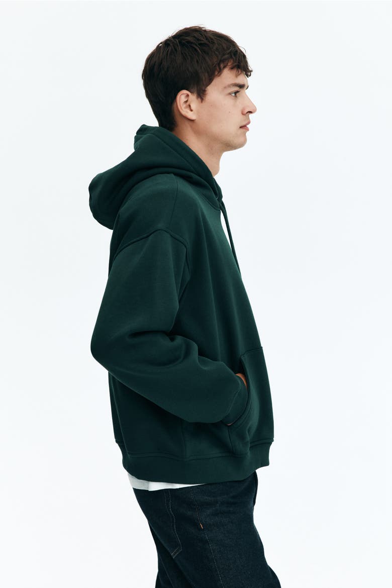 Loose Fit Hoodie, Alternate, color, Dark forest green