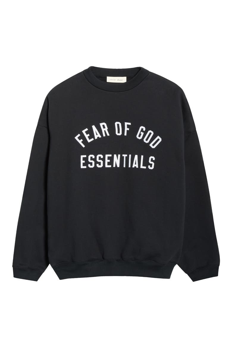 '90s Fit Fleece Crewneck Sweatshirt, Alternate, color, VINTAGE BLACK